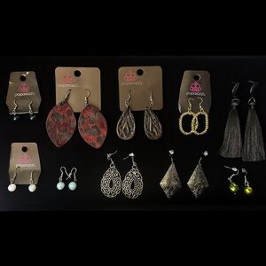 Earrings Collection - Red, Gold, Silver, Black